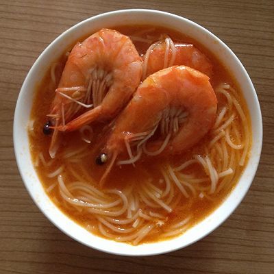 西红柿虾面