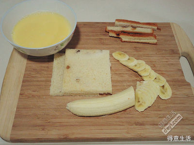 香蕉牛奶面包