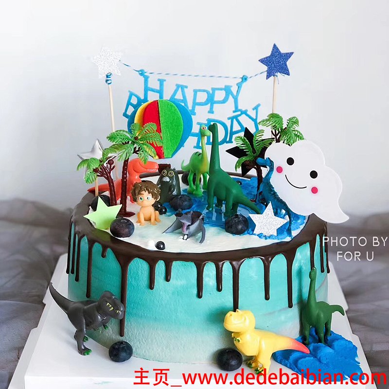 龙生日蛋糕图片