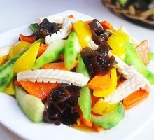 丝瓜炒黑木耳
