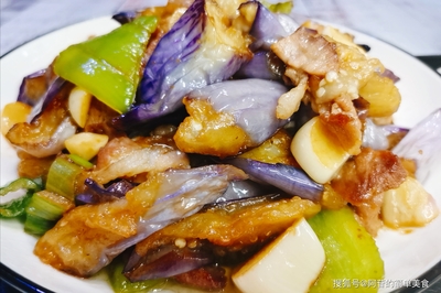 茄子炒肉的做法视频