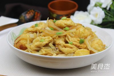 白萝卜炒豆腐