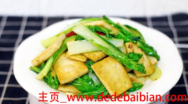 小白菜炒豆腐怎么做好吃