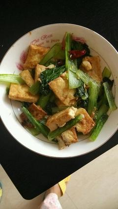 小白菜炒豆腐怎么做好吃