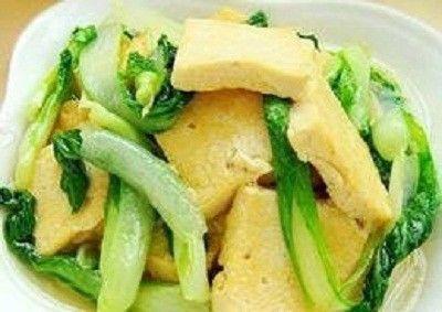 小白菜炒豆腐怎么做好吃