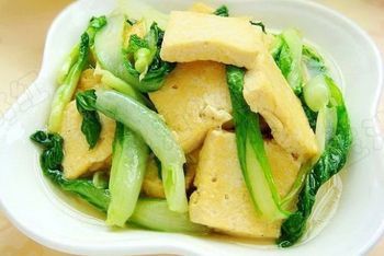 小白菜炒豆腐怎么做好吃