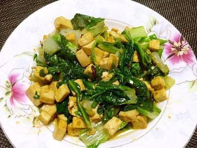 小白菜炒豆腐怎么做好吃