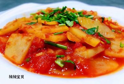 土豆片炒西红柿