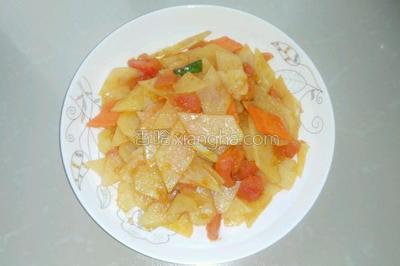 土豆片炒西红柿