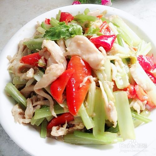 鸡胸肉炒菜