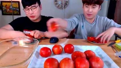 晚餐吃西红柿