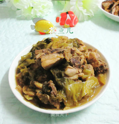酸菜炒鸡