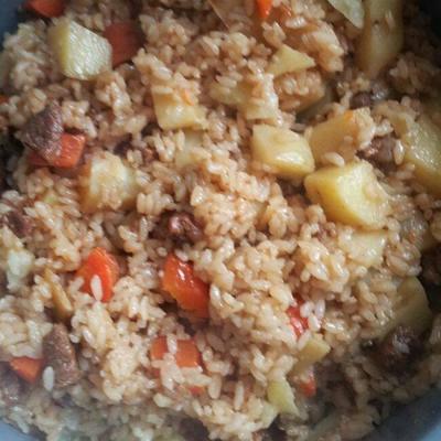 羊肉手抓饭的正宗做法