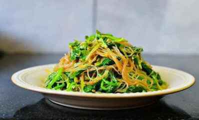 菠菜粉丝凉菜