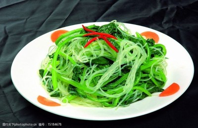 菠菜粉丝凉菜