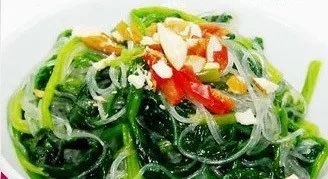 菠菜粉丝凉菜