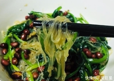 菠菜粉丝凉菜
