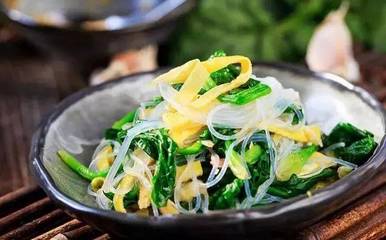 菠菜粉丝凉菜