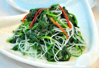 菠菜粉丝凉菜