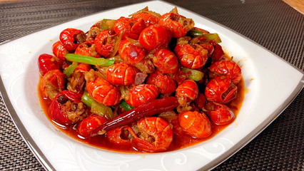 家常炒虾尾