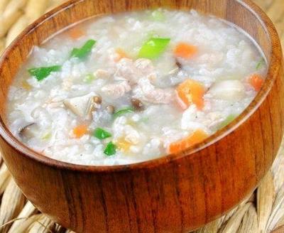 香菇青菜瘦肉粥