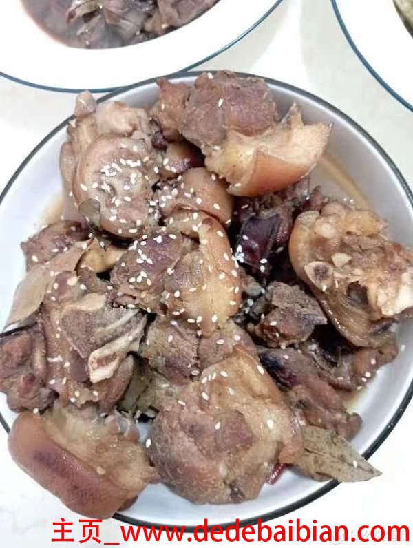 卤猪脚配料