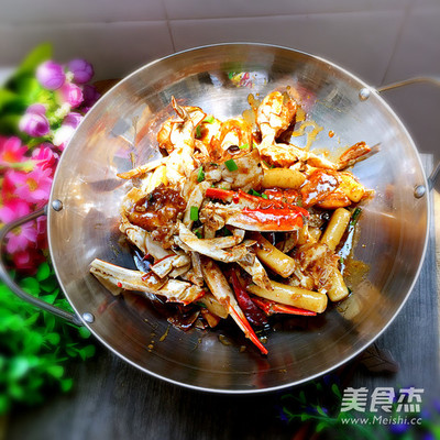 香辣蟹炒年糕的做法