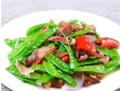腊肉炒荷兰豆家常做法
