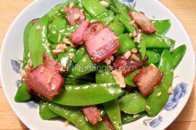 腊肉炒荷兰豆家常做法