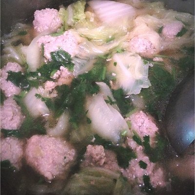 白菜丸子的家常做法