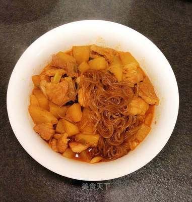 土豆炖粉条怎么做好吃