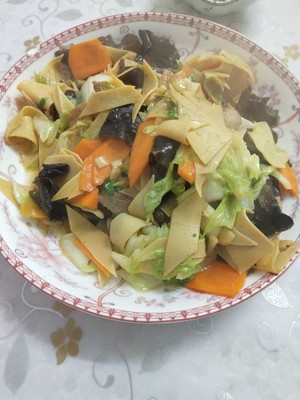 豆腐炒白菜
