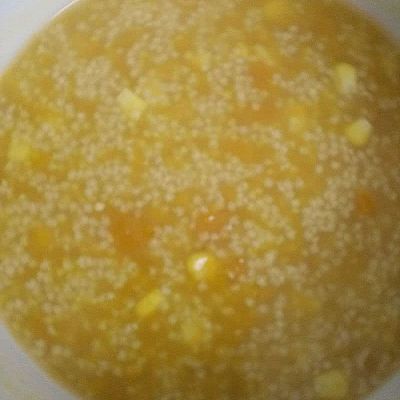南瓜玉米小米粥的做法