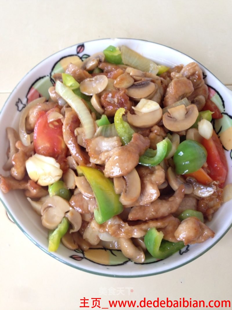 蘑菇炒瘦肉