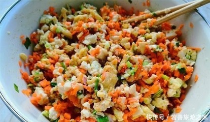 胡萝卜豆腐素馅的做法