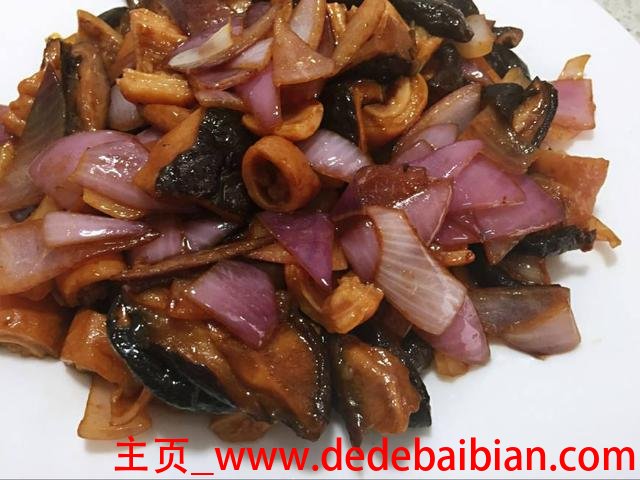 香菇炒洋葱