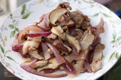 香菇炒洋葱