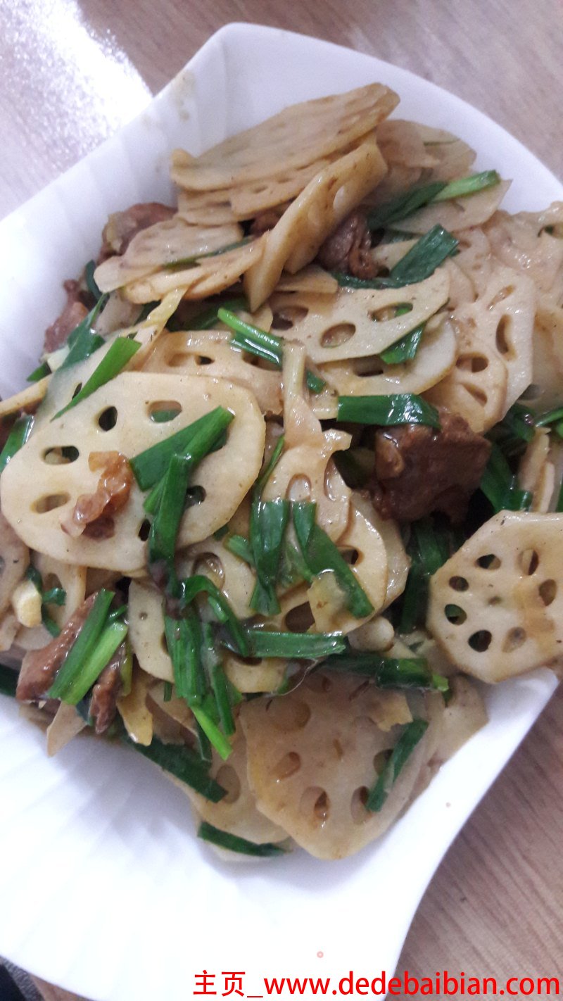 莲藕炒肉片的家常做法