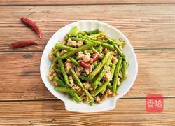 豆角炒肉末
