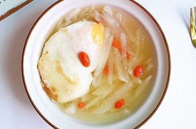 白萝卜丝汤的功效