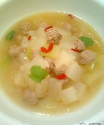 肉圆冬瓜汤的做法