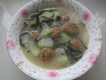 肉圆冬瓜汤的做法