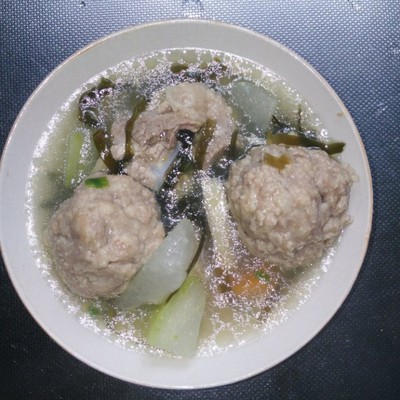 肉圆冬瓜汤的做法