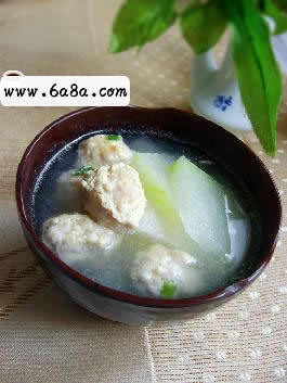 肉圆冬瓜汤的做法