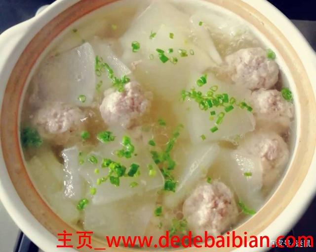 肉圆冬瓜汤的做法