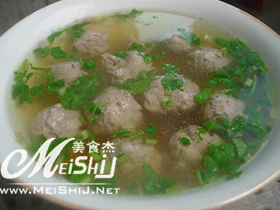 水汆羊肉丸子