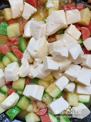 西葫芦炒豆腐