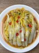 凉拌酸辣白菜心做法大全_怎么做好吃_图片